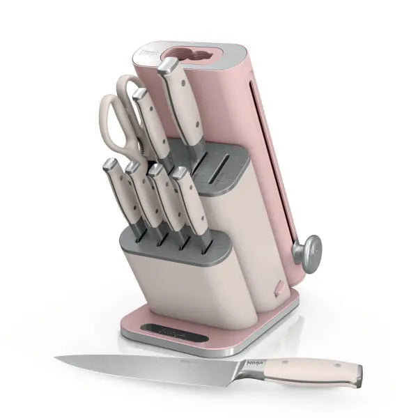 Ninja NeverDull 10-Piece Knife System in Rose Quartz