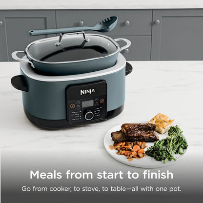 Ninja PossibleCooker Pro with a prepared meal
