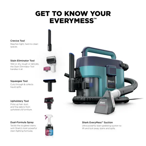 Shark EveryMess VX102 in Teal — product image 5
